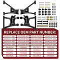 Rear Upper Lower A-Arm Kit for Polaris Sportsman 600 (2003–2005)