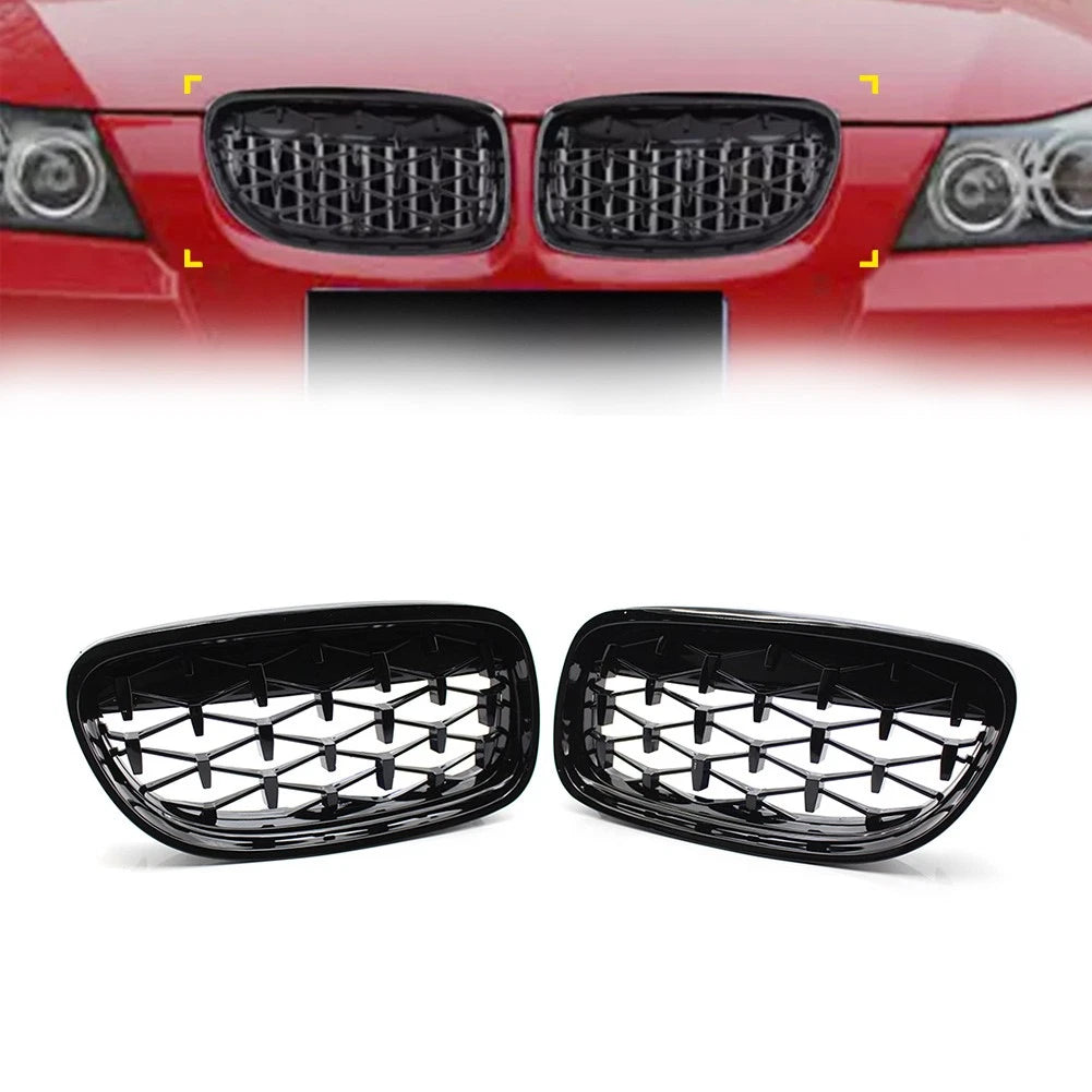 Front Kidney Grill Diamond Grille for BMW 3 Series E90 E91 (2008–2012)