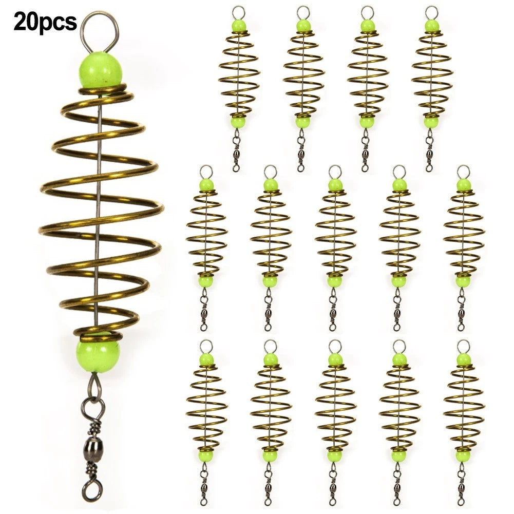 Fishing Bait Cage Holder for Terminal Tackle (Brass Olive)