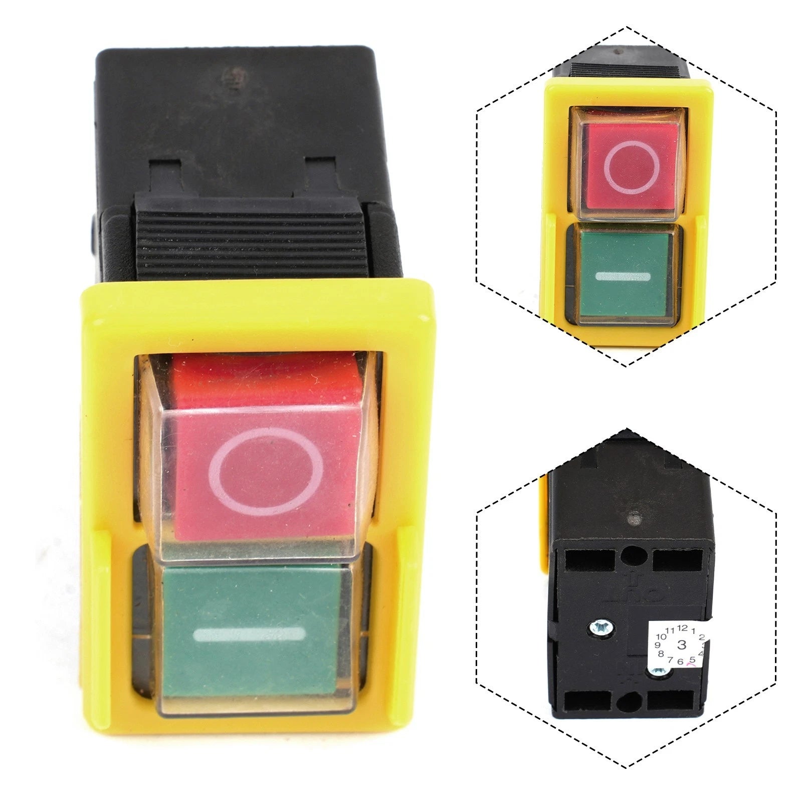 Magnetic Push Button Safety Switch for Universal Applications (1 Pcs)
