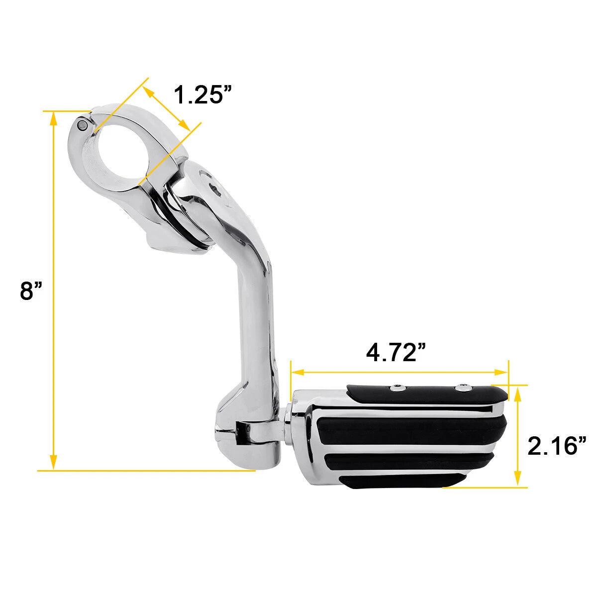 Adjustable 1-1/4" Highway Foot Pegs for Harley Touring Street Glide