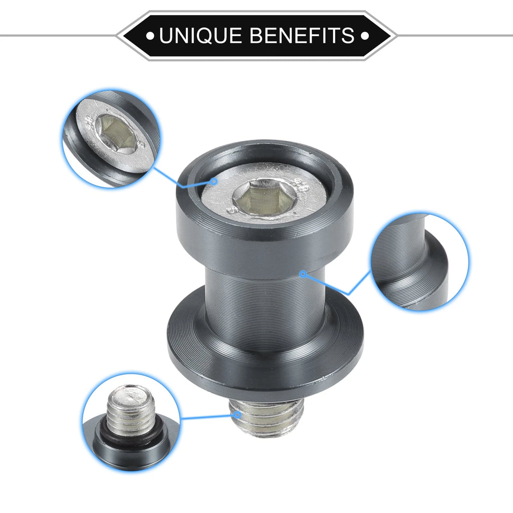 Motorcycle Swingarm Spools 10mm Replacement for Yamaha (2000–2020)
