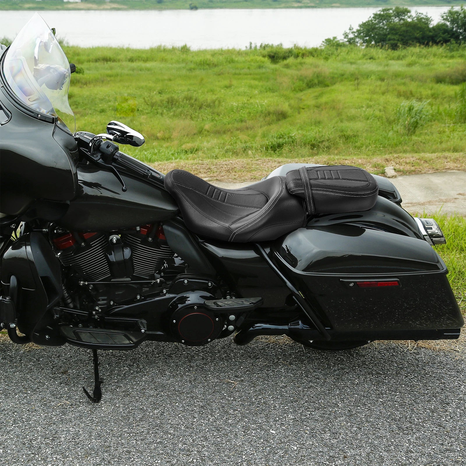 Gel Seat Cushion for Harley Touring Glide (2009–2023)