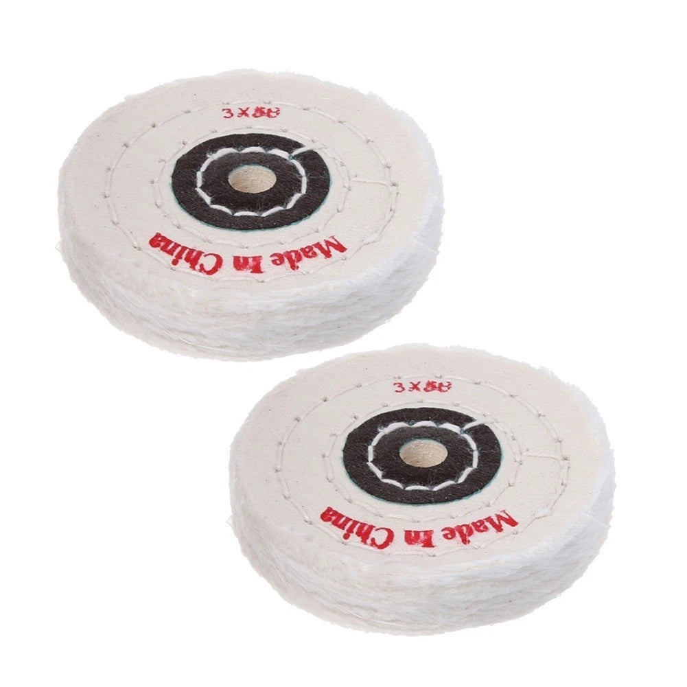 2pcs Cloth Buffing Polishing Wheels for Jewelry Grinder Tool