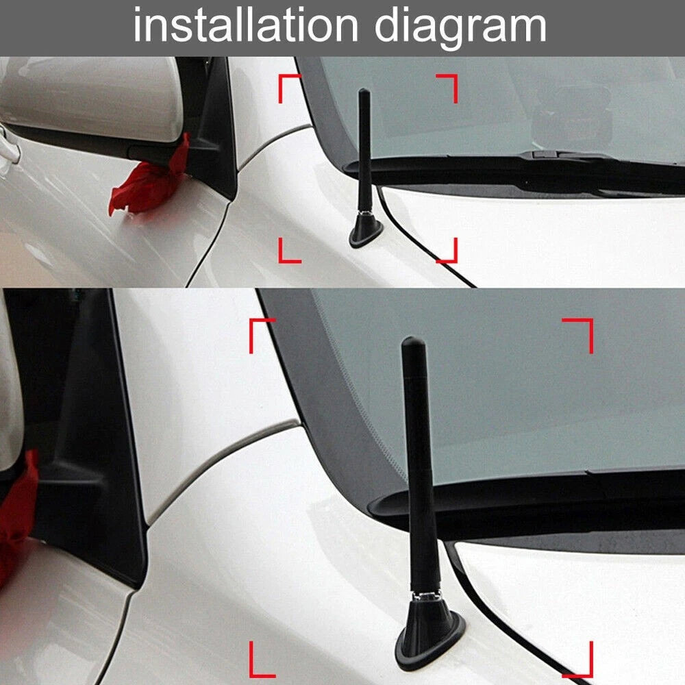 Carbon Fiber Short Antenna for Easy Installation