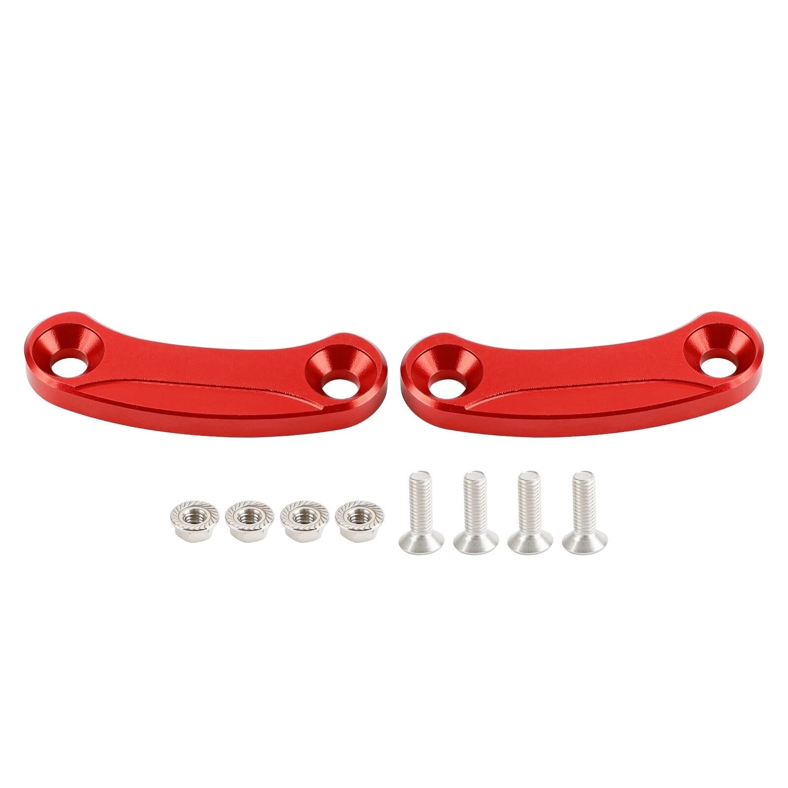 Aluminum Rear View Mirror Hole Caps Red for Kawasaki ZX10R (2016–2023)