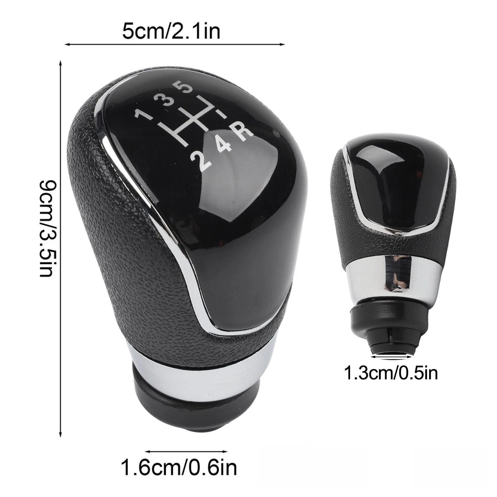 Black Gear Shift Knob for Ford CMAX SMAX (2010–2019)