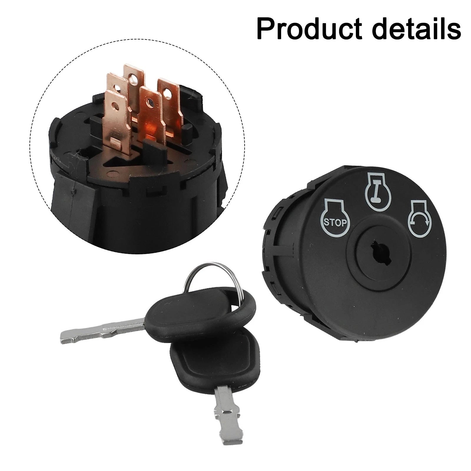 Ignition Control Unit with Keys for Lawnmower Model 92504228