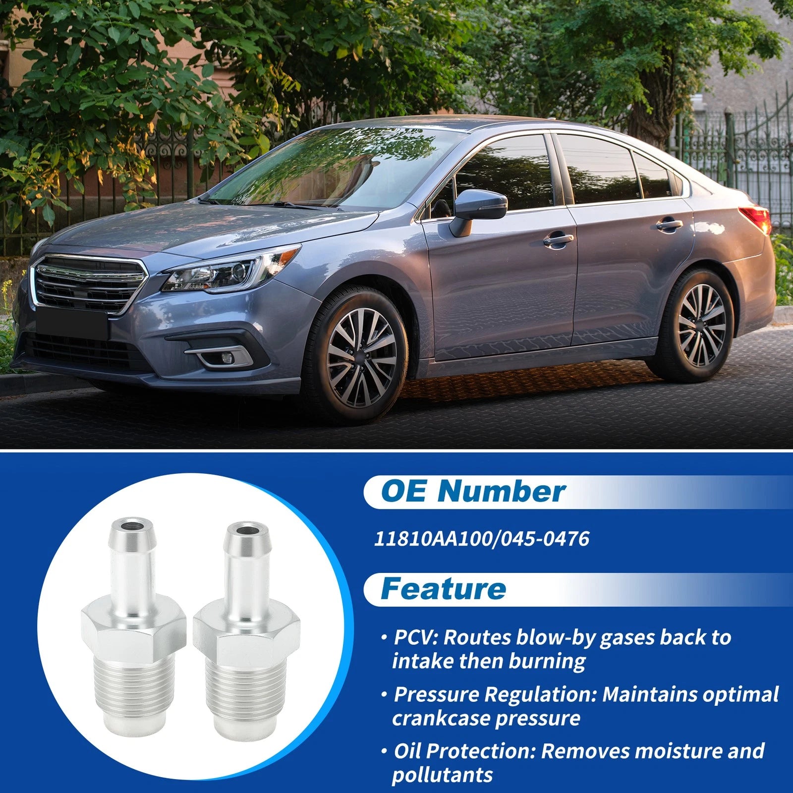 PCV Valve Replacement for Subaru Forester Impreza Tribeca Legacy Outback 2x (2004–2008)