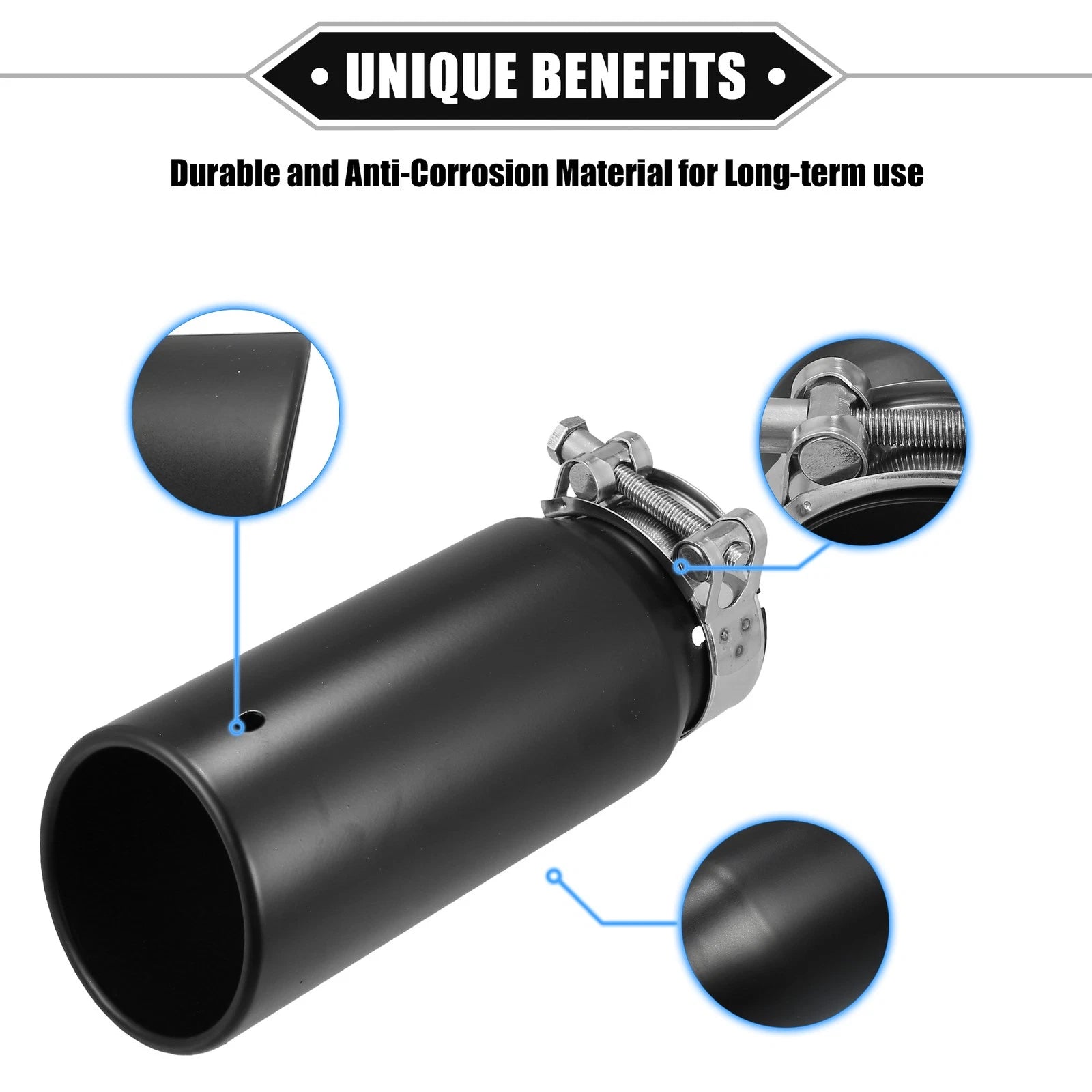 Exhaust Tip Tailpipe Replacement Inlet 2.8 Inch for Toyota Tacoma (2005–)