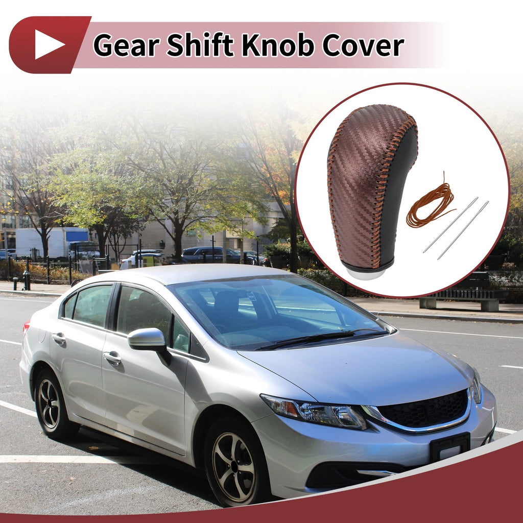 Gear Shift Knob Cover Replacement for Subaru Forester (2014–2017) Carbon Fiber