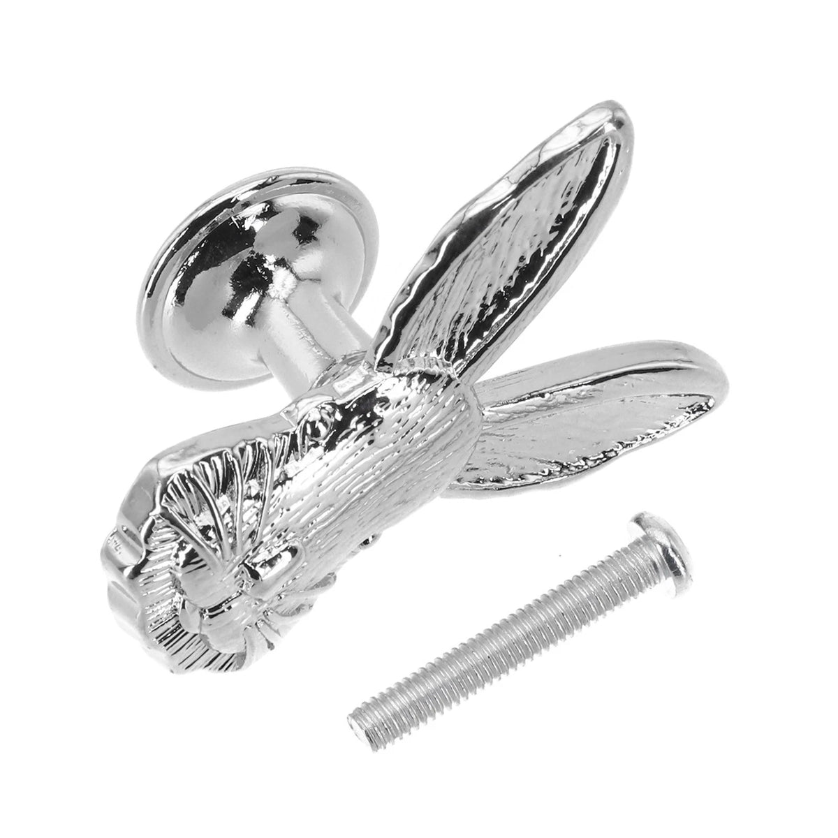 Zinc Alloy Rabbit Shape Cabinet Knob Handle for Kitchen Decor