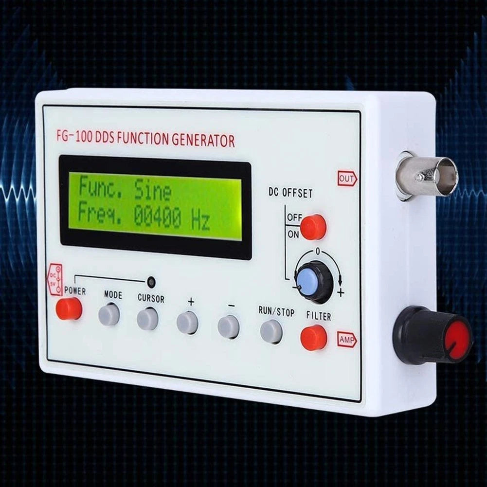 Portable DDS Function Signal Generator Frequency 1Hz-500KHz