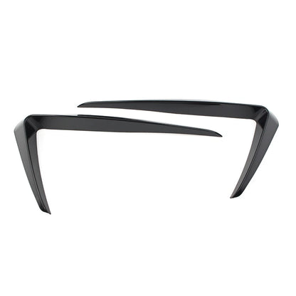2X Black Front Bumper Fog Light Air Vent Cover Trim for VW Golf 7 (2013–2016)