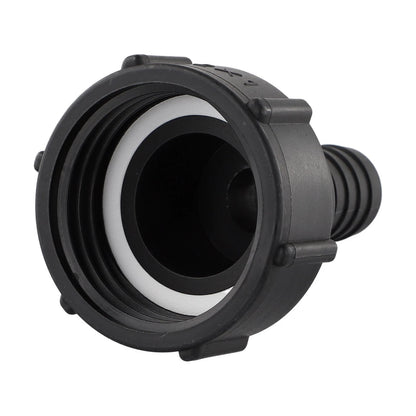 IBC Tank Adapter for Garden Hose (Plastic, Black)