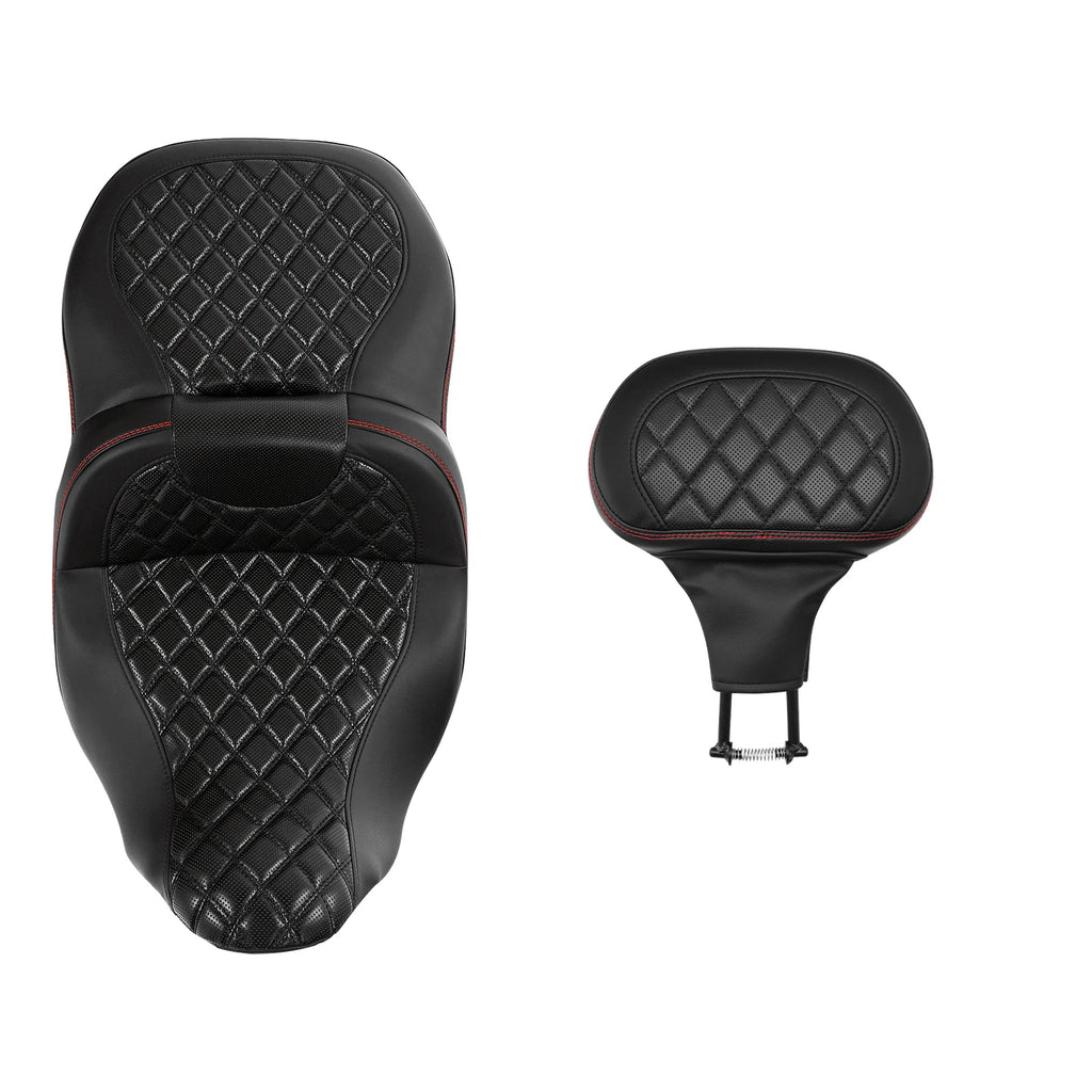Driver Passenger Seat Backrest for Harley Electra Tri Glide (2009–2023)