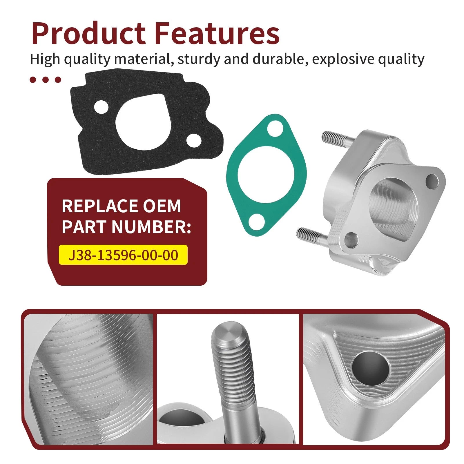 CNC Carburetor Spacer Joint Intake Manifold for Yamaha Golf Cart G2 G5 G8 G9 G11 G14