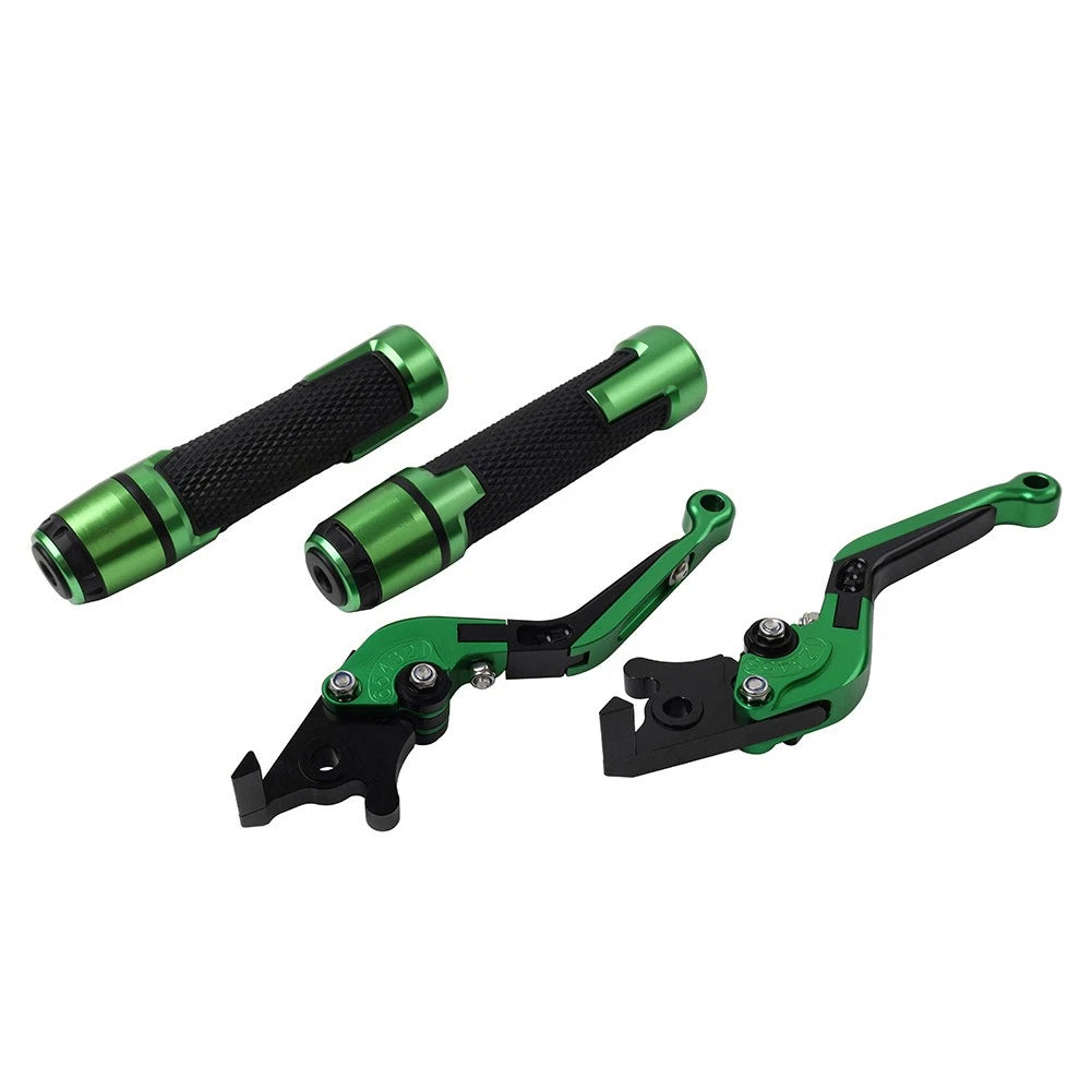 Folding Extendable Brake Clutch Lever for Honda CRF1000L (2016–2020) Green
