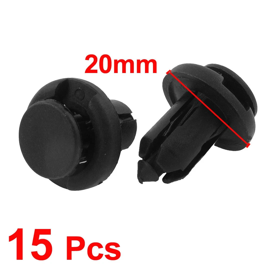 15pcs Plastic Rivet Set 10mm Hole Trim Panel Clips for Toyota (2005–2018)