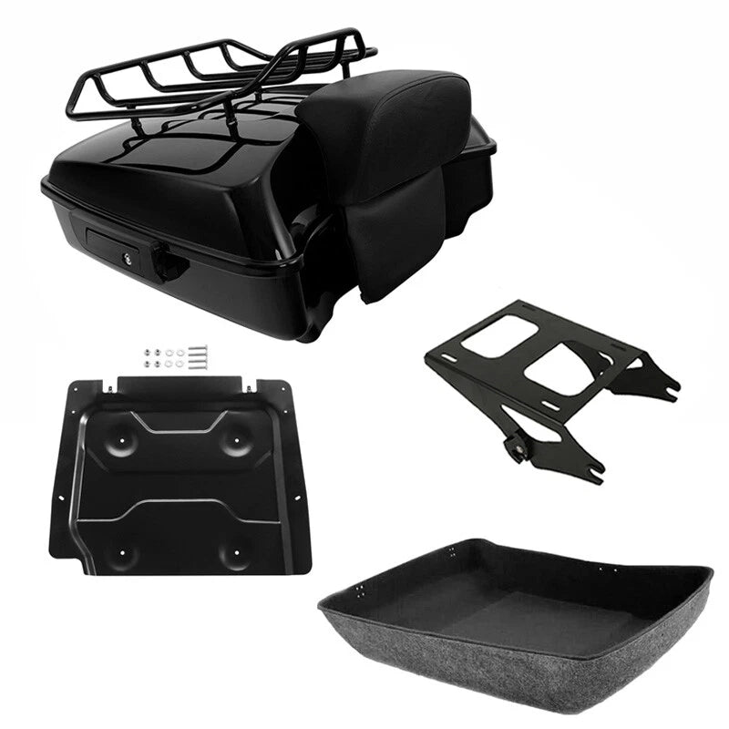 Trunk Backrest Mount Rack Plate for Harley Touring Road Glide (2014–2026)