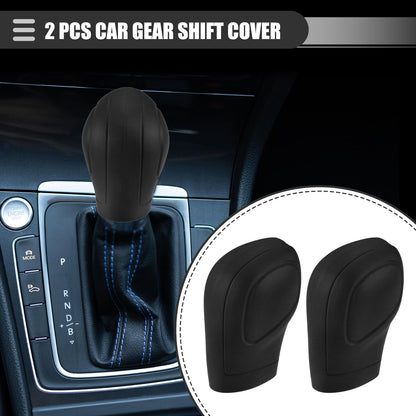 Set of 2 Silicone Gear Shift & Handbrake Covers for Universal Cars