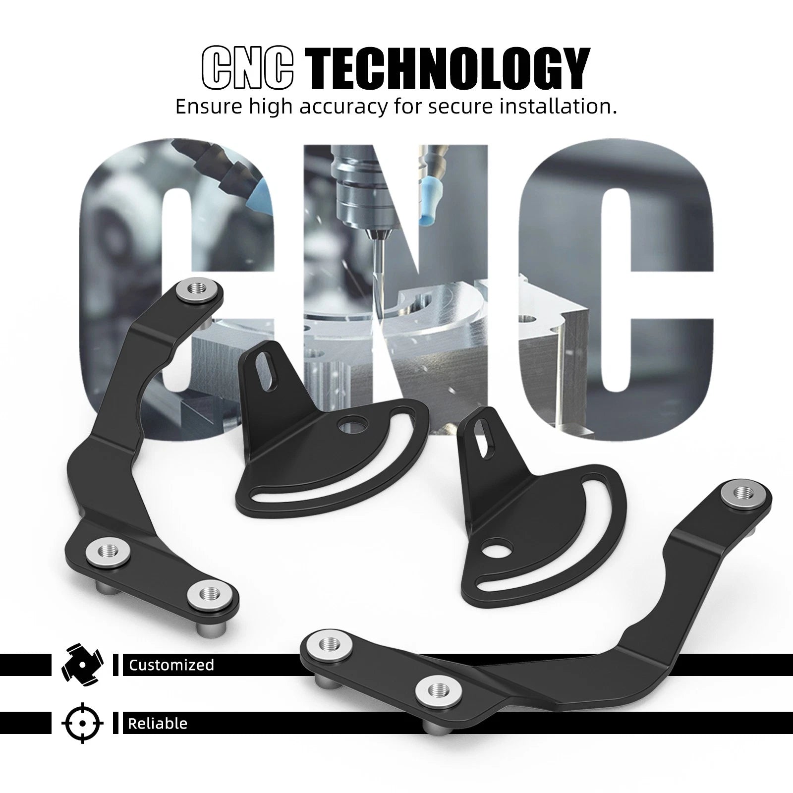 Windshield Bracket Mount Stabilizer Kit for BMW R1200GS GSA (2013–2020)