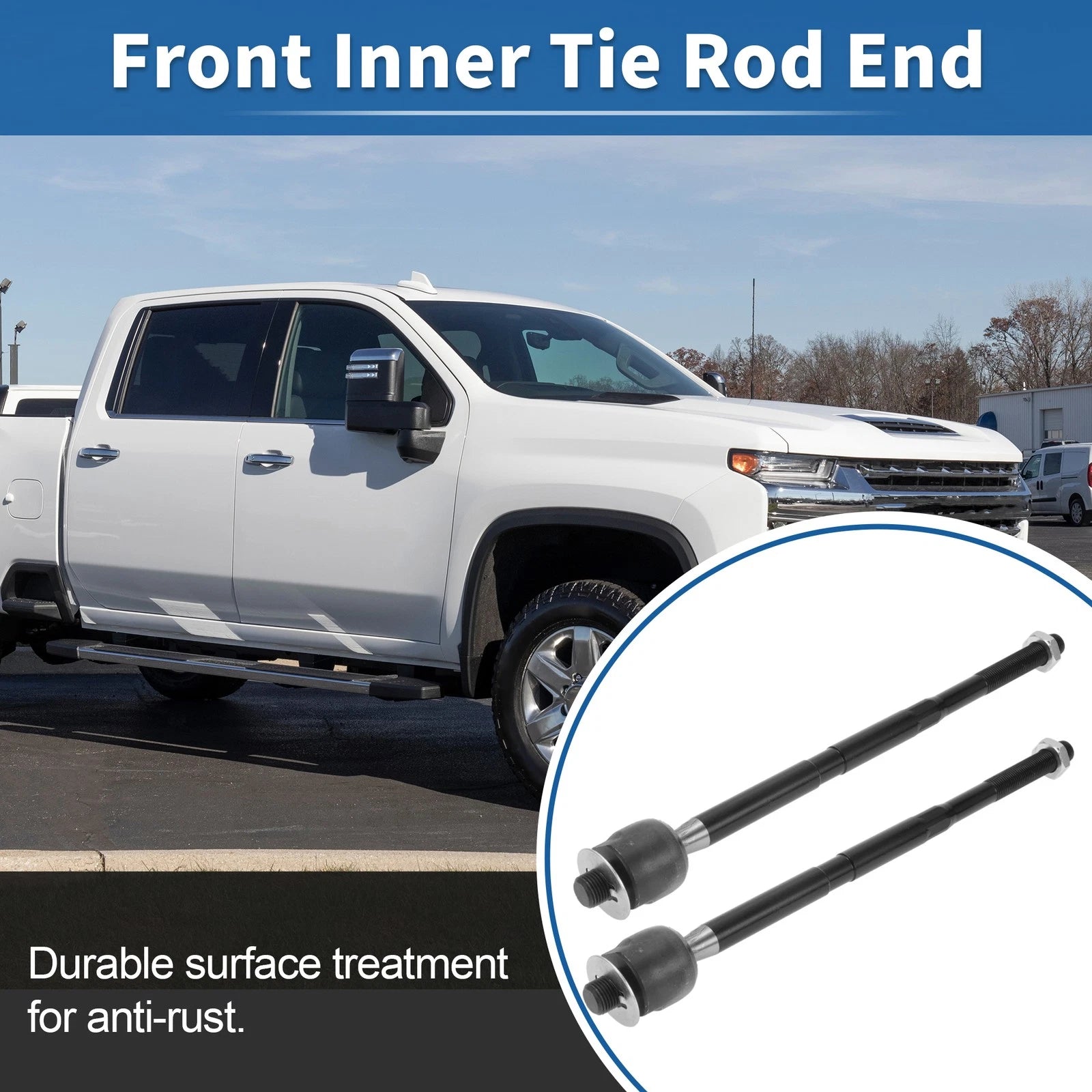 Inner Tie Rod End Links Front 2 Pcs for Chevrolet Captiva Sport (2007–2016)