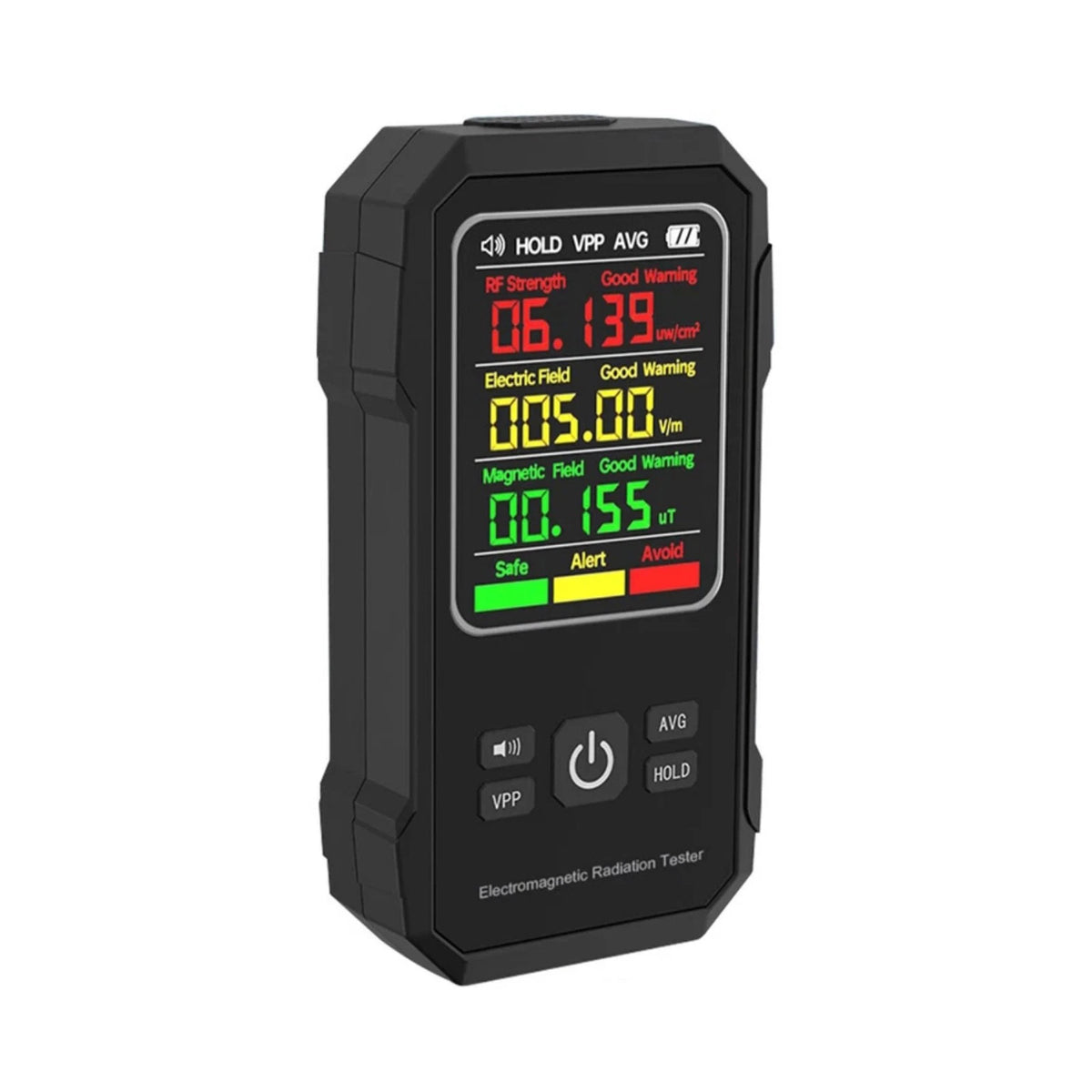 Digital EMF Meter Radiation Detector with LCD Display and Sound Alarm