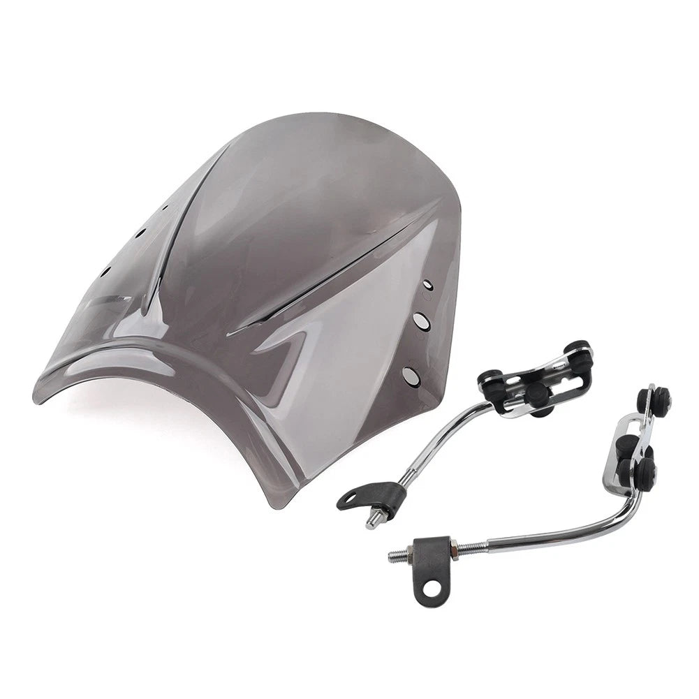 Universal Motorcycle Windshield Deflector - Grey
