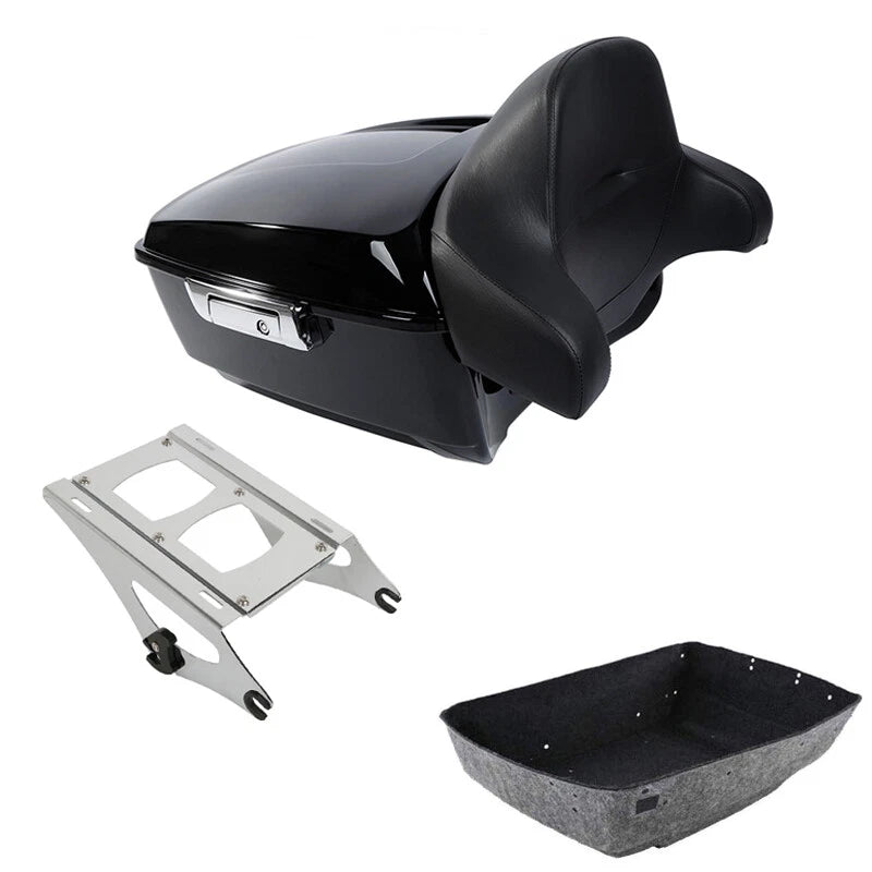 Trunk Backrest Pad Mount Rack for Harley Street Road Glide (2014–2026)