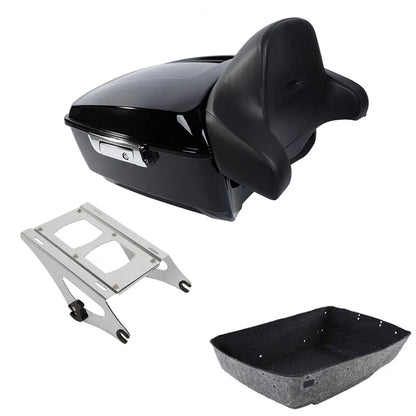 Trunk Backrest Pad Mount Rack for Harley Street Road Glide (2014–2026)