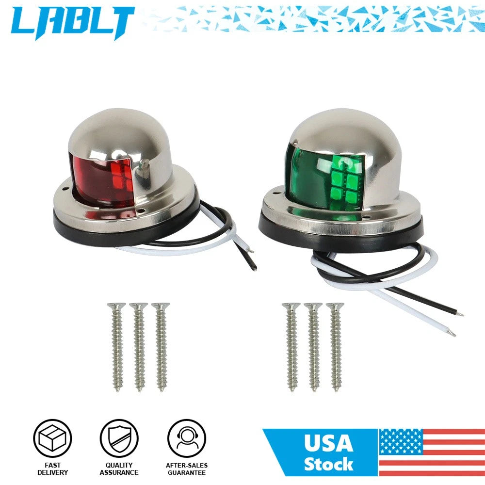 LED Bow Navigation Lights for Marine Boat Pontoon (12V)