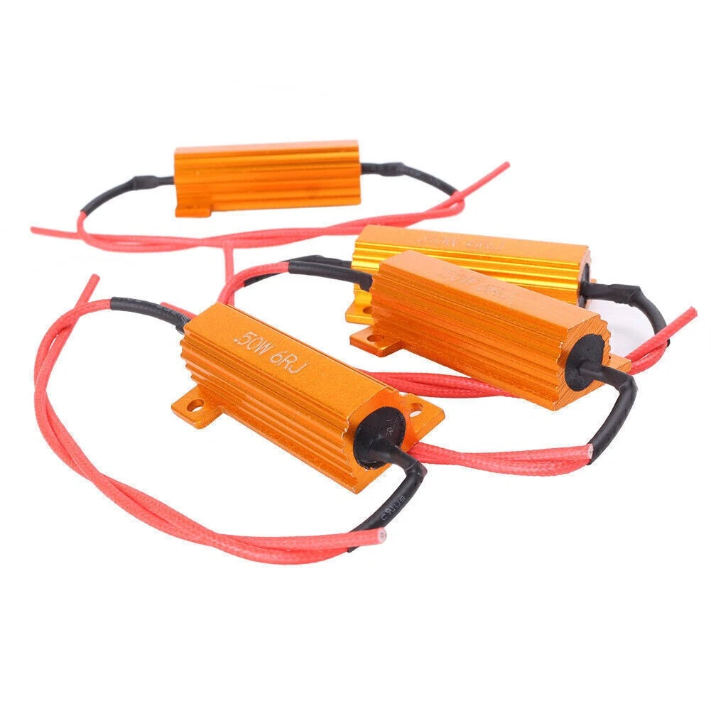 50W Load Resistor for LED Bulb Error Fix - Fast Hyper Flash Turn Signal