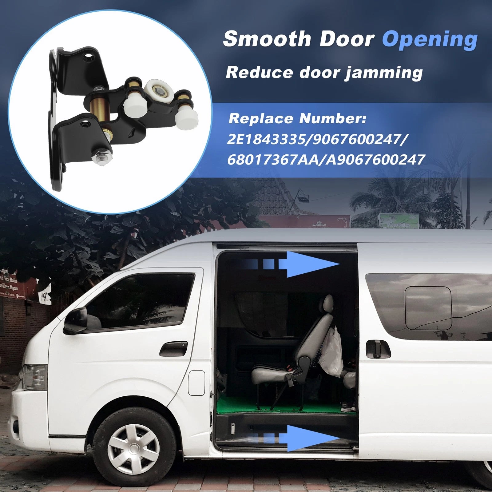Sliding Door Roller Guide Left for Mercedes-Benz Sprinter (2006–2018)