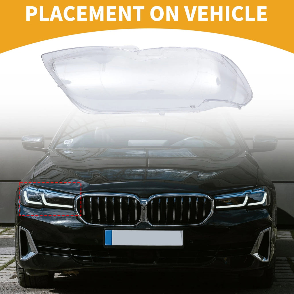 Front Right Headlight Lens Cover Replacement for BMW X5 (2004–2006)