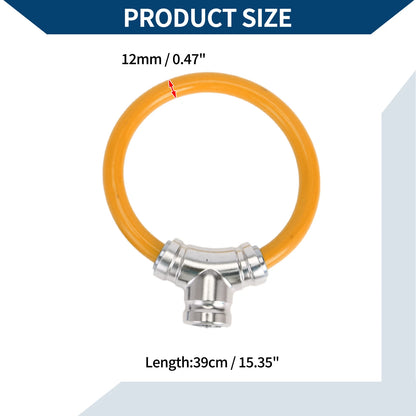 Bicycle Lock Portable Ring Cable Anti-Theft Mini Lock (1 Pc) - Orange