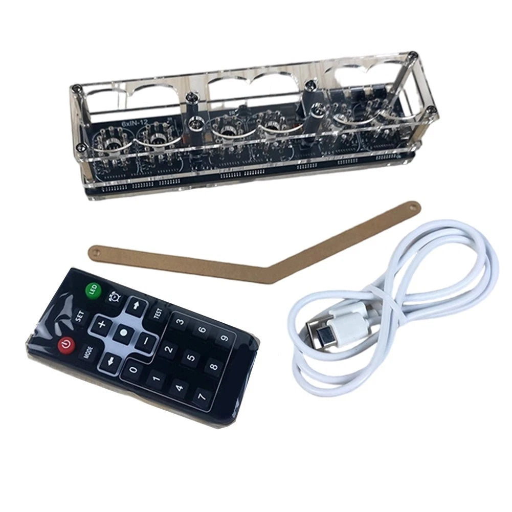 USB Powered IN-12 Tube Clock for IN-12 Tubes (No Soldering Required)