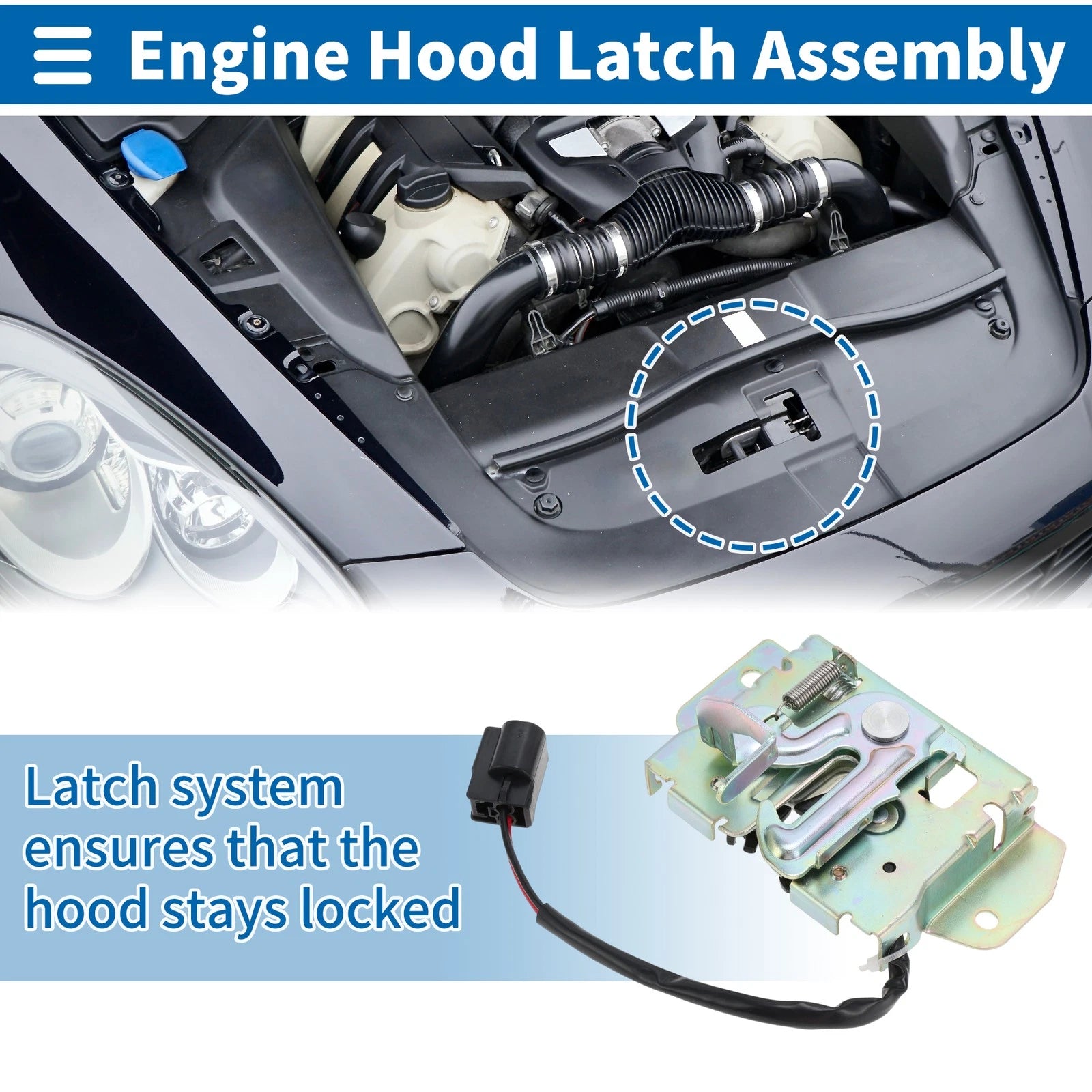 Hood Latch Assembly Replacement for Mitsubishi Outlander (2007–2012)