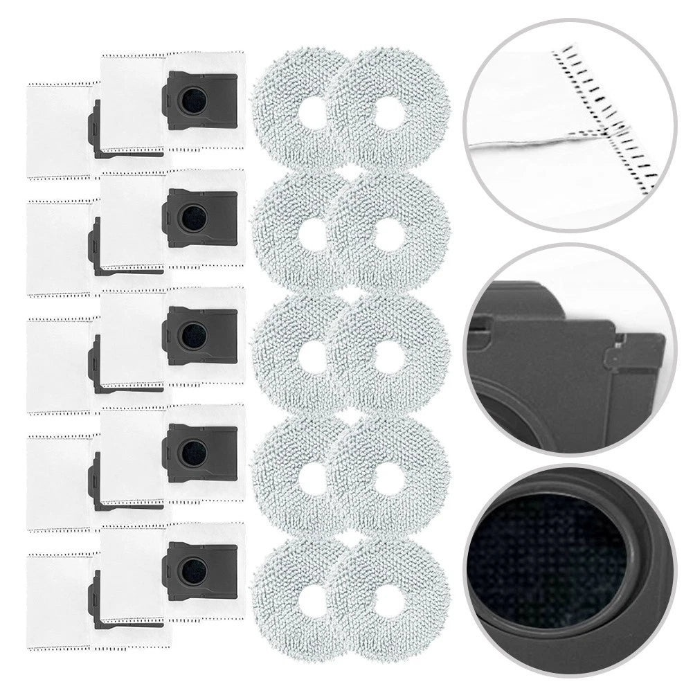10-Piece Replacement Accessory Kit for Mova E40 Ultra Robot Vacuum Cleaner