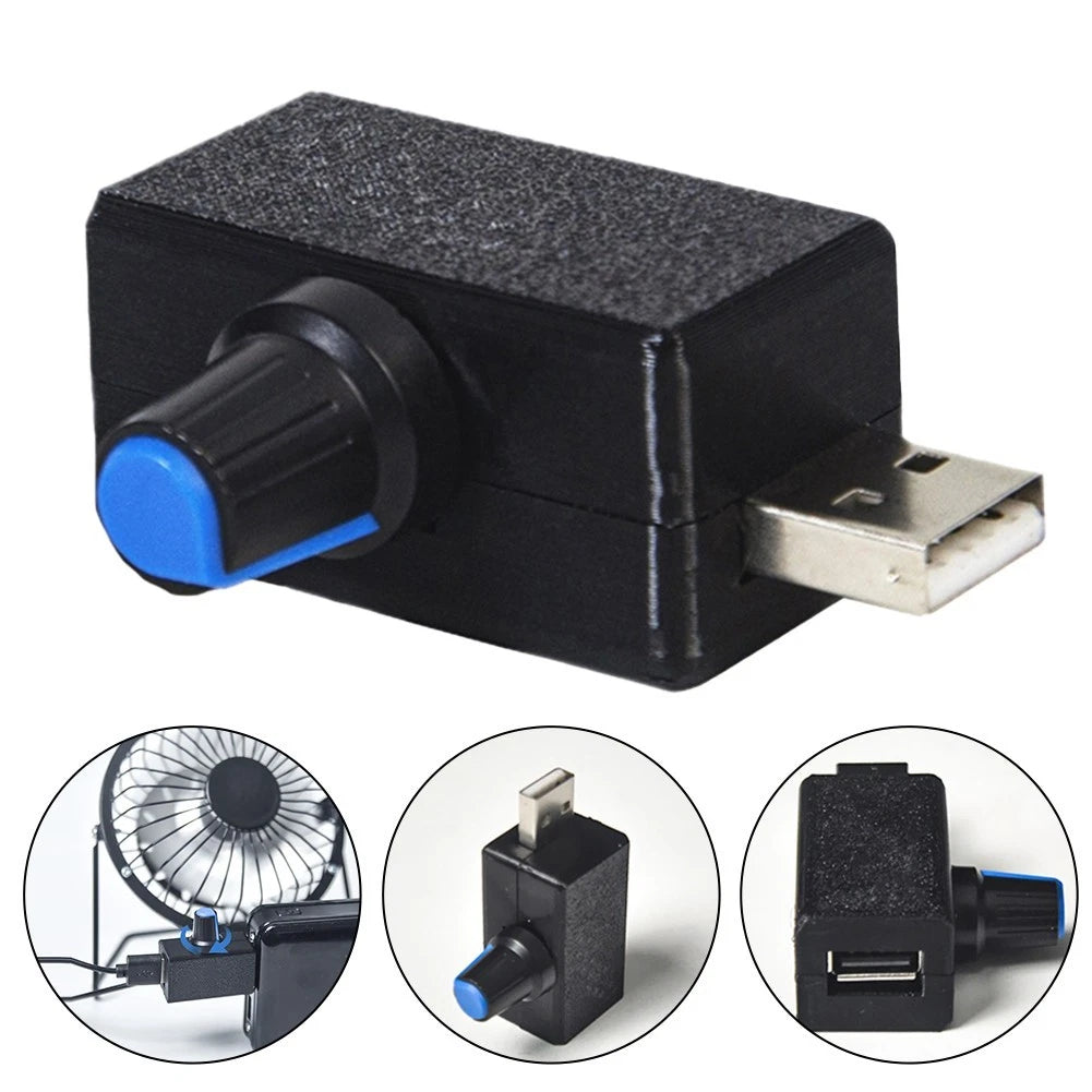 USB Fan Controller with Stepless Airflow Regulation for Universal Use