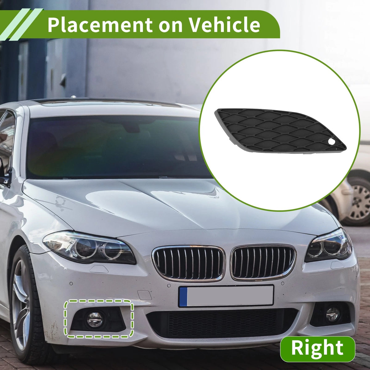 Front Right Fog Light Grill for Mercedes Benz W251 (2005–2010)