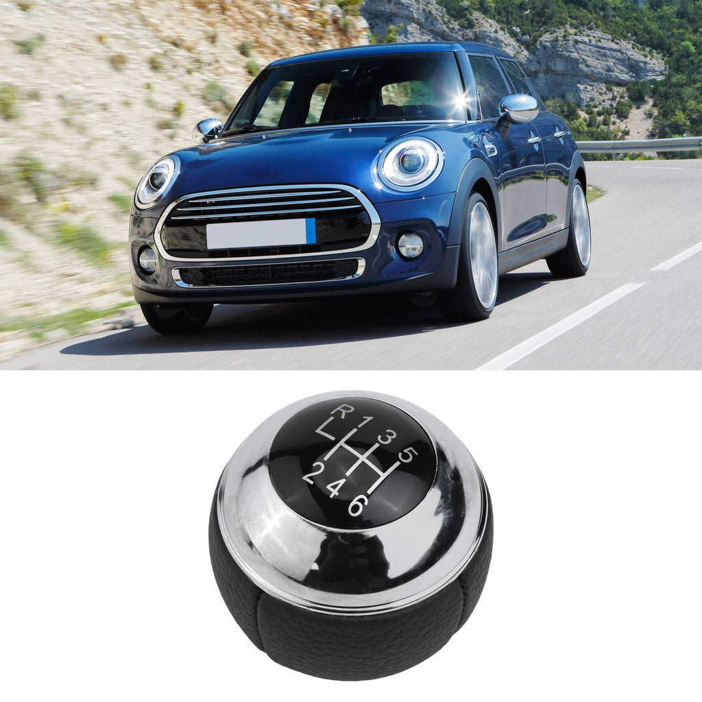 Shift Knob for MINI Cooper (Leather, Chrome Finish)