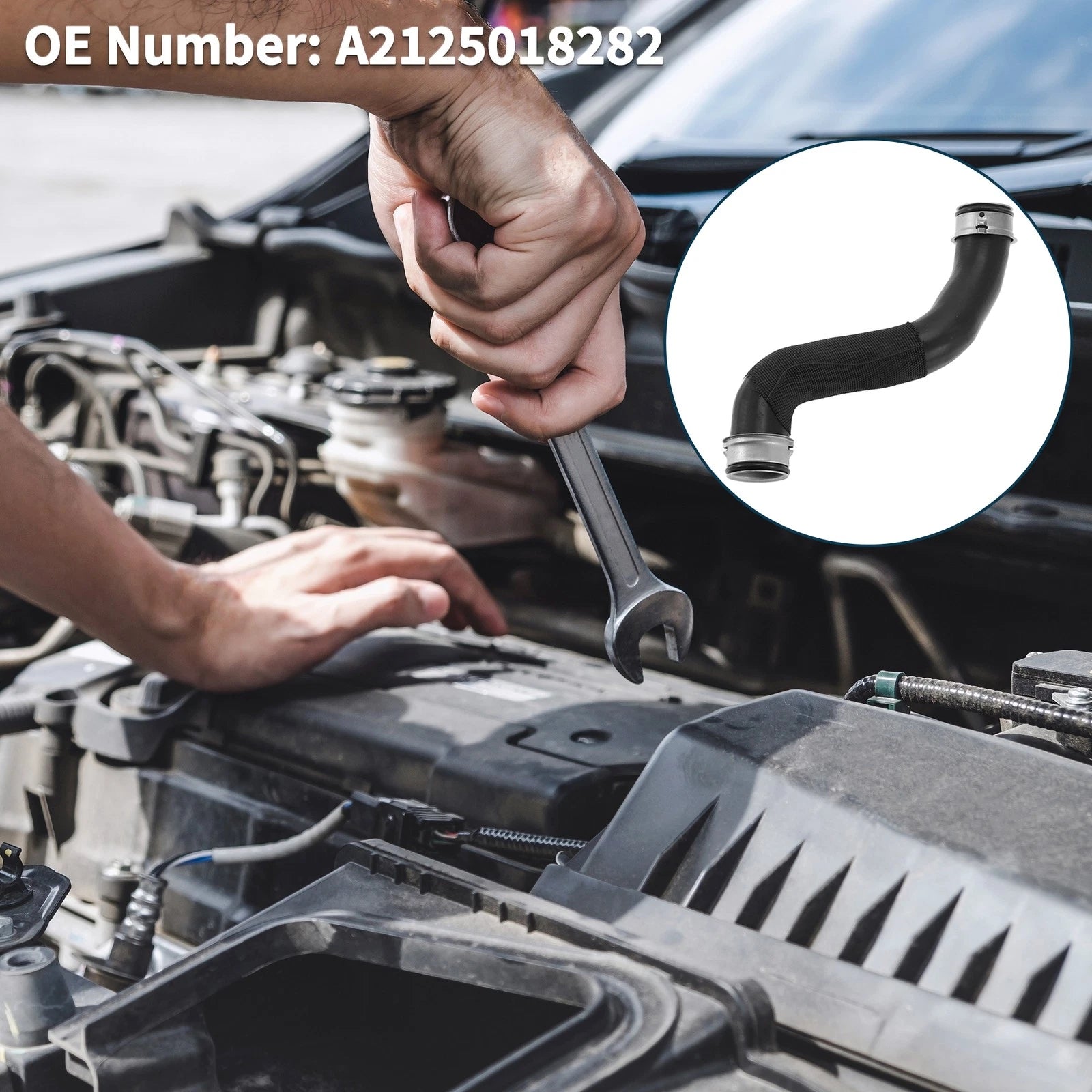 Radiator Hose for Mercedes-Benz E-Class E200 E250 (2009–2016) No.A2125018282