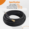2-Braid R2 Water Pressure Washer Hose 3/8" x 100ft 6000psi
