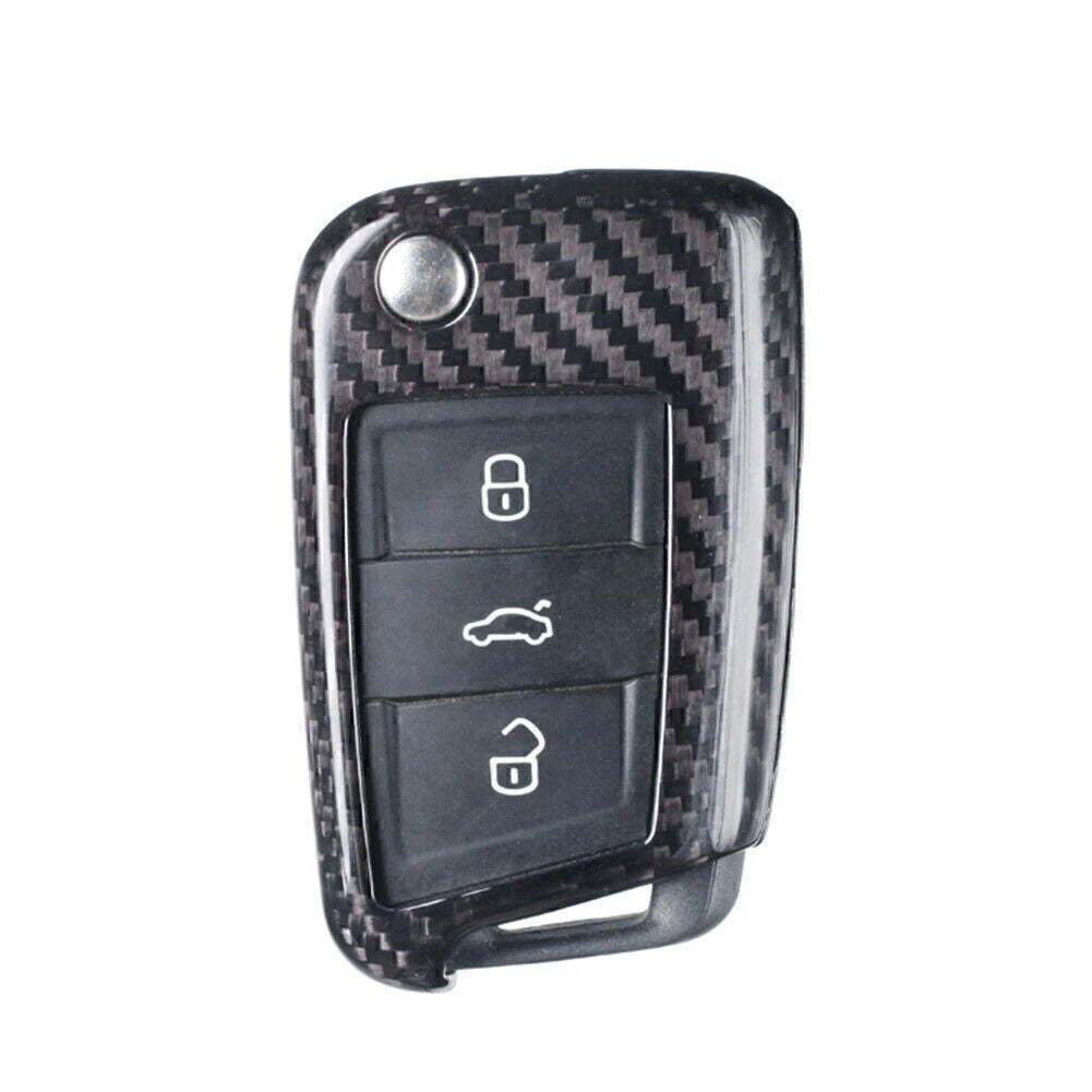 Remote Key Fob Shell Cover for VW MK7 Golf Jetta (2015–Present) Carbon Fiber
