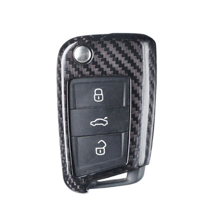 Remote Key Fob Shell Cover for VW MK7 Golf Jetta (2015–Present) Carbon Fiber