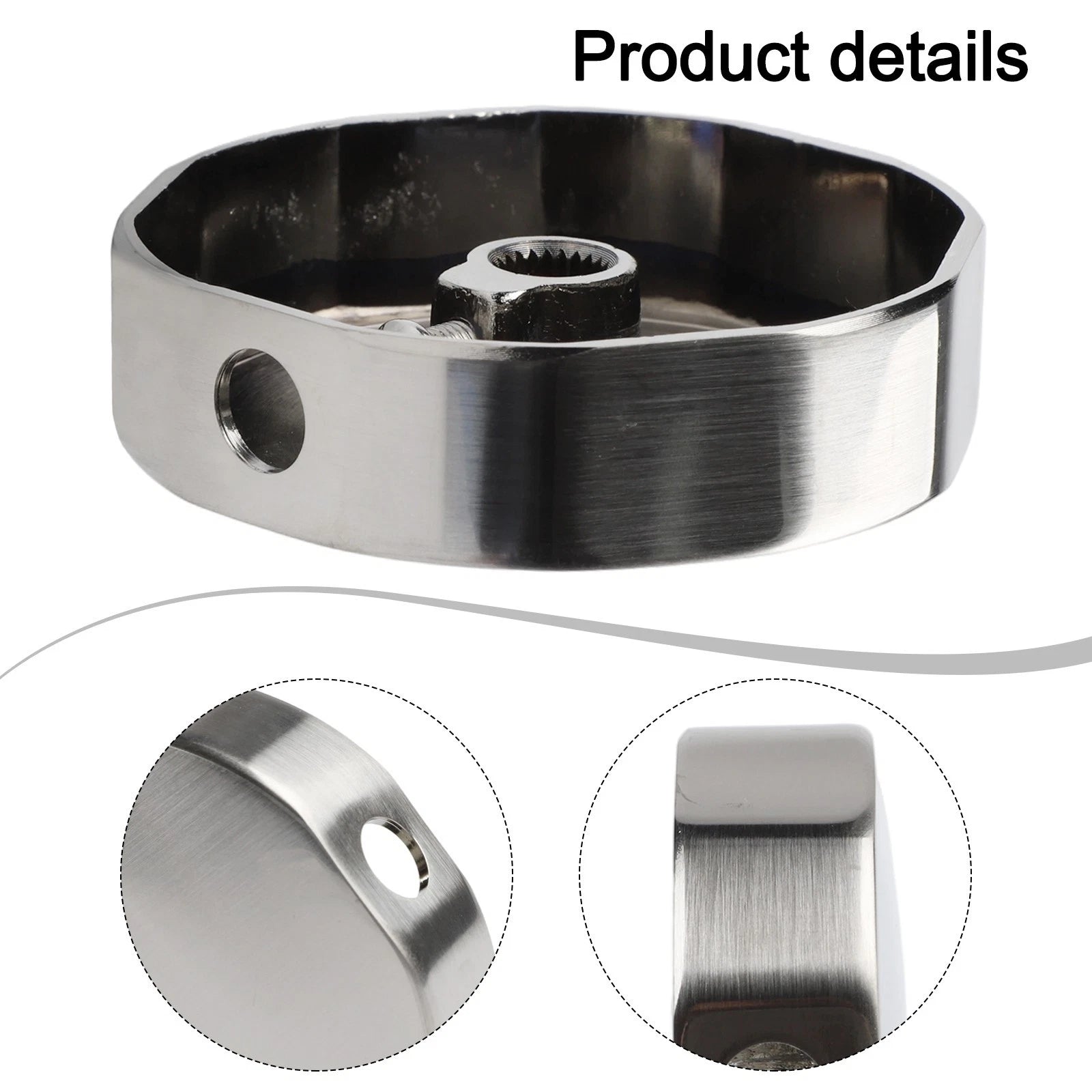 Brass Bathtub Rotating Knob 74mm for Water Flow Control (Universal Fit)