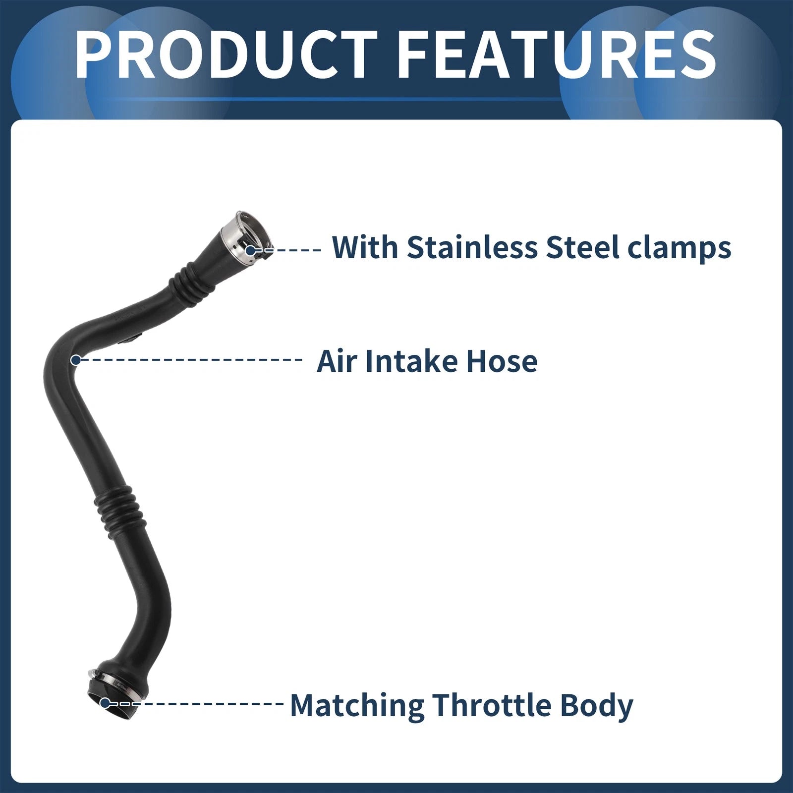 Engine Air Intake Hose for Renault Scenic (No. 8200804000)