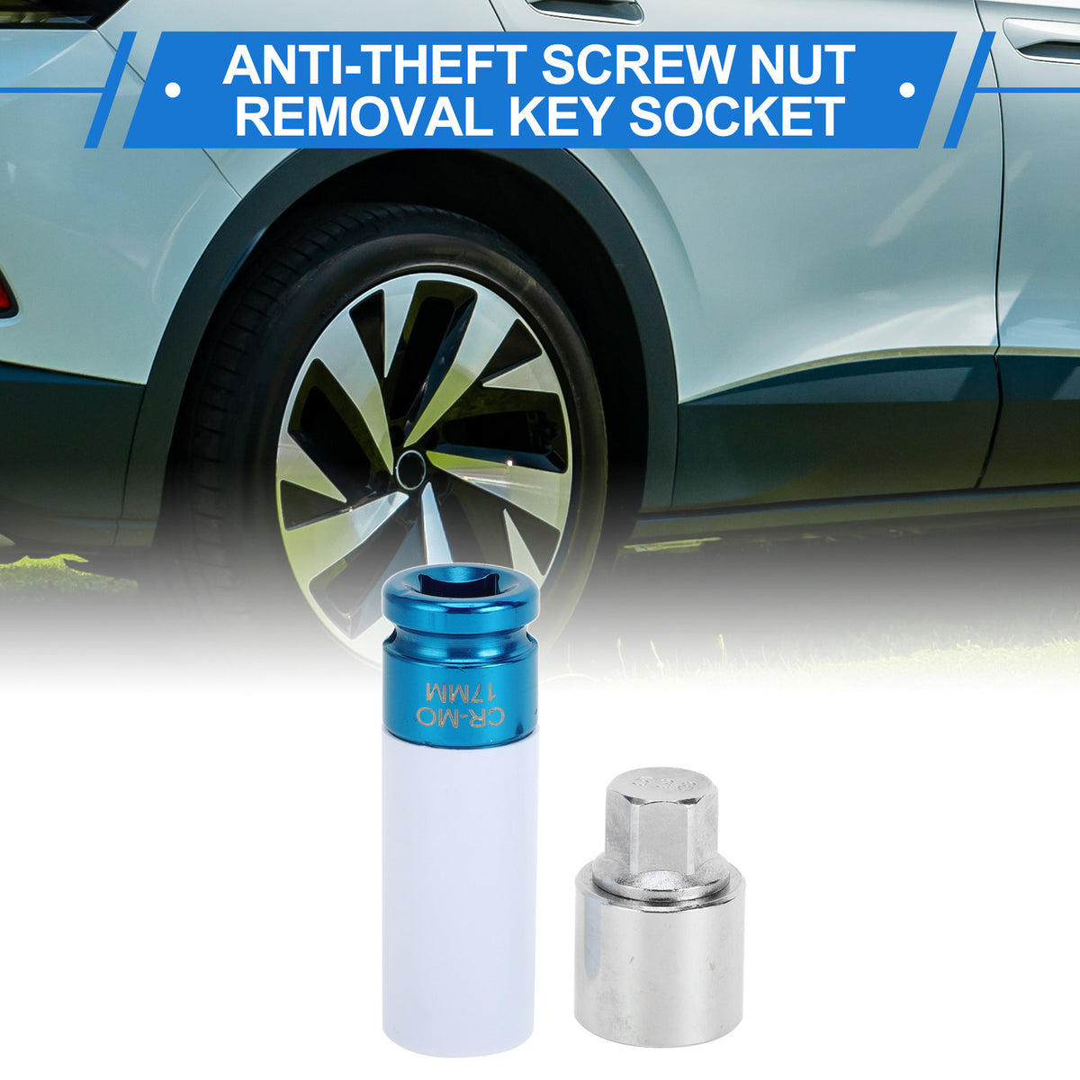 Wheel Lock Lug Nut Key Set for VW Antitheft Removal (2005–2015)