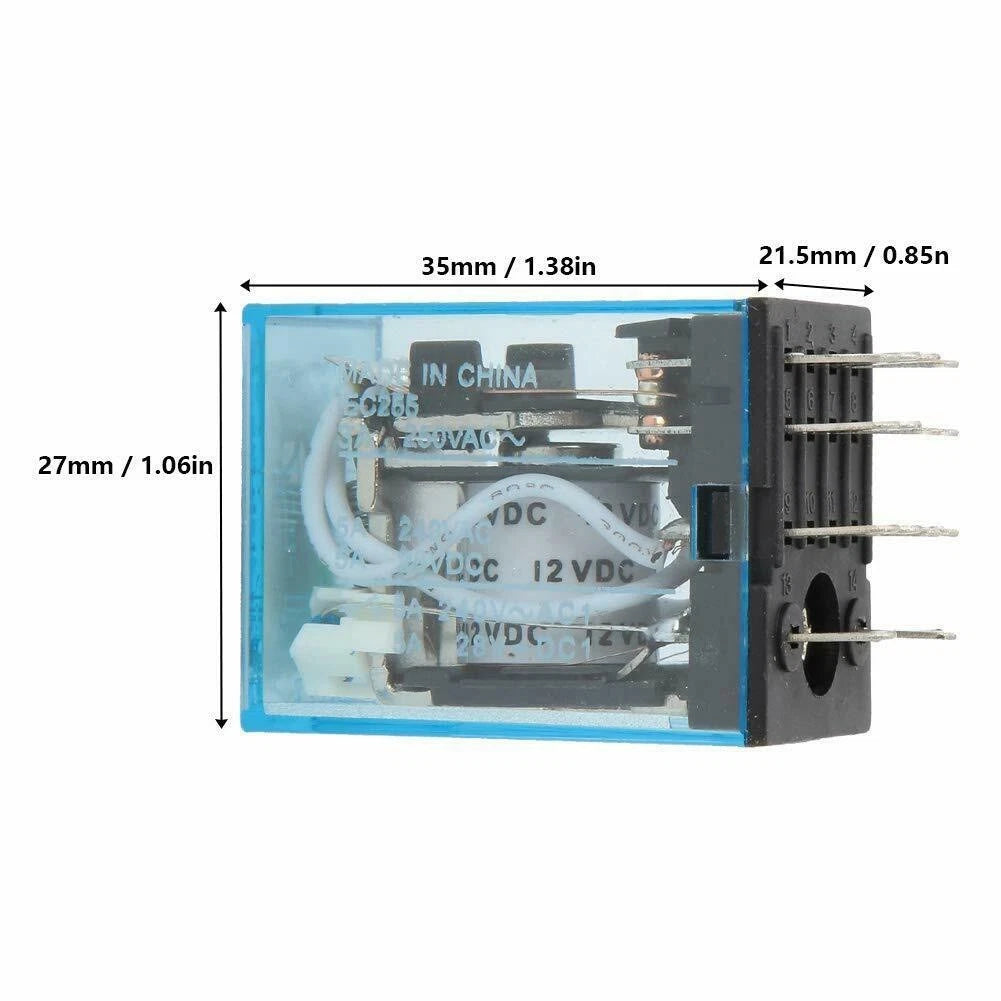 Coil Power Relay for 4NO 4NC Electromagnetic Relay